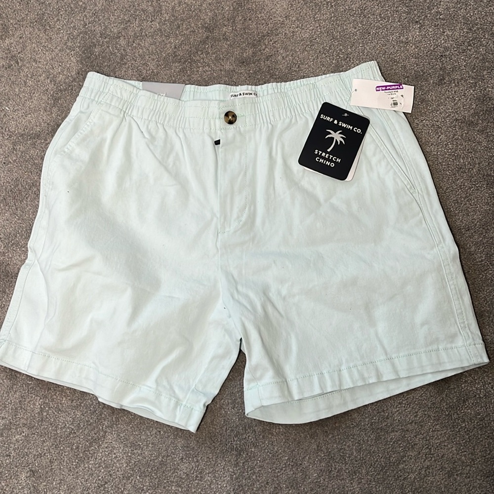 NWT Surf & Swim Co. Stretch E-Waist Chino Short
